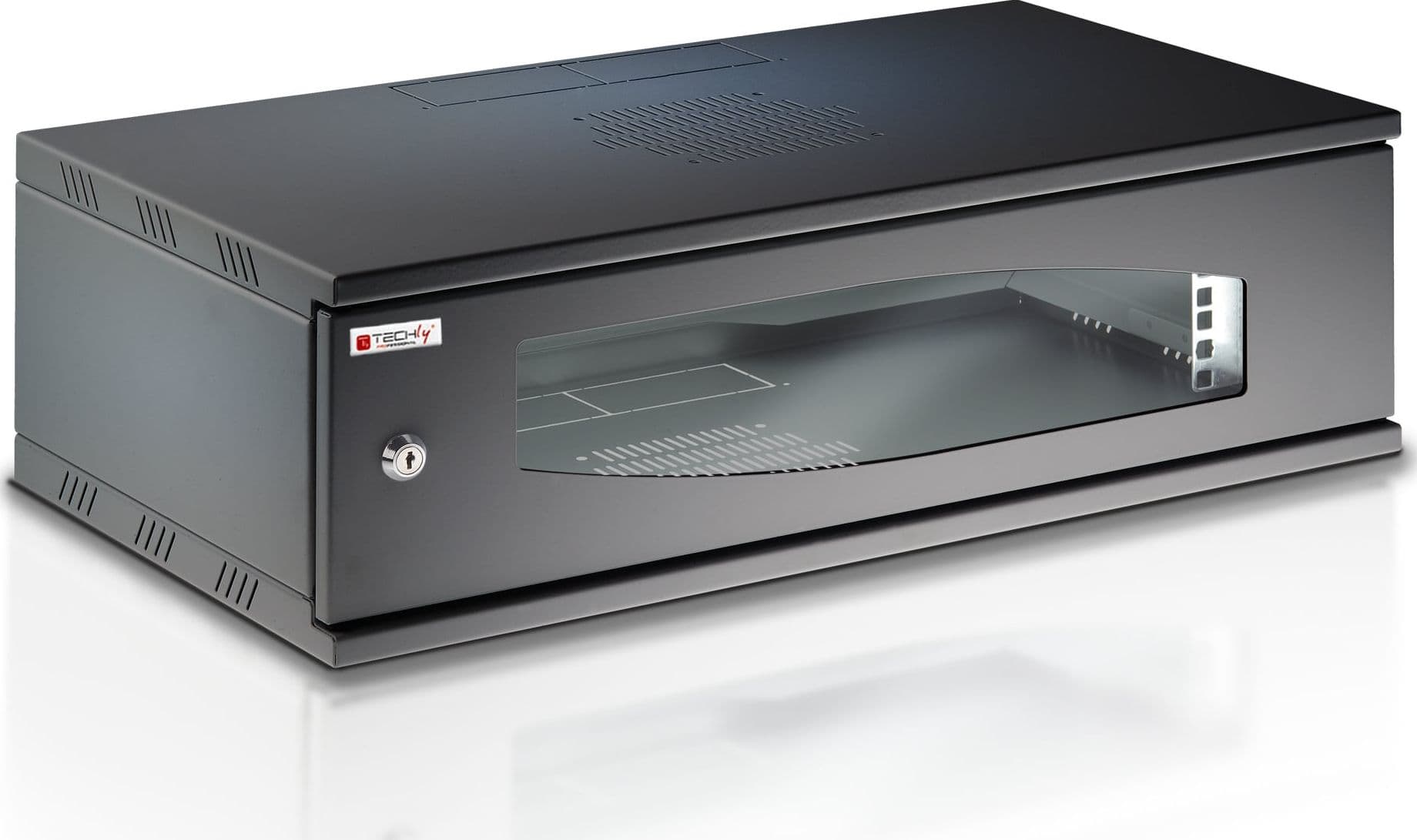 Armadio Rack 19'' a Muro 3U prof. 320 Nero Assemblato - 16