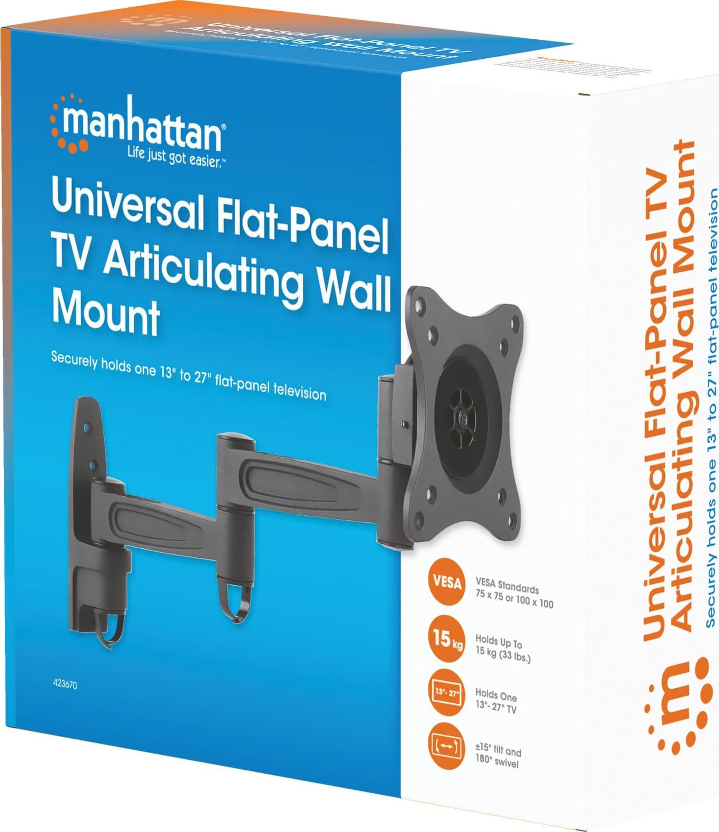Supporto a Muro Universale Articolato per TV Flat-Panel - 17