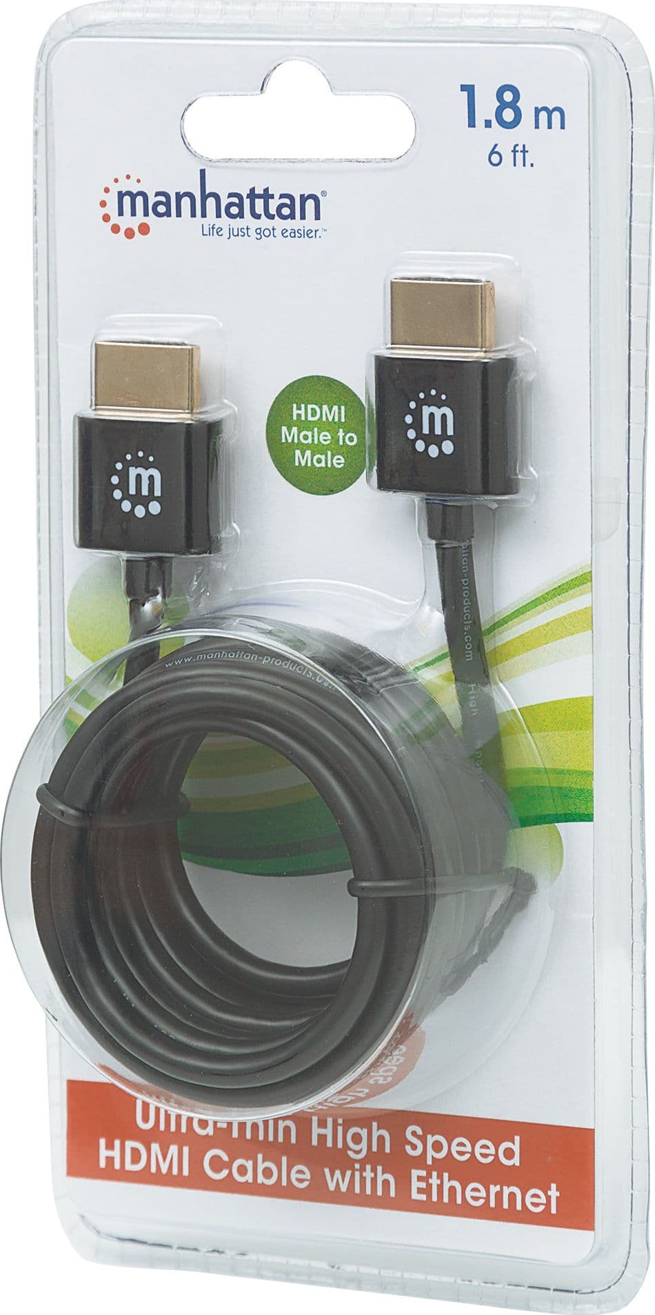 Cavo HDMI&trade High Speed con Ethernet Ultra Sottile 1,8m - 21