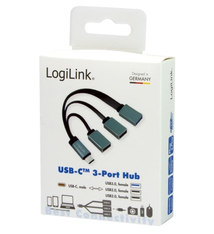 Hub Flessibile USB-C&trade SuperSpeed 3 Porte USB A Femmina Nero - 13