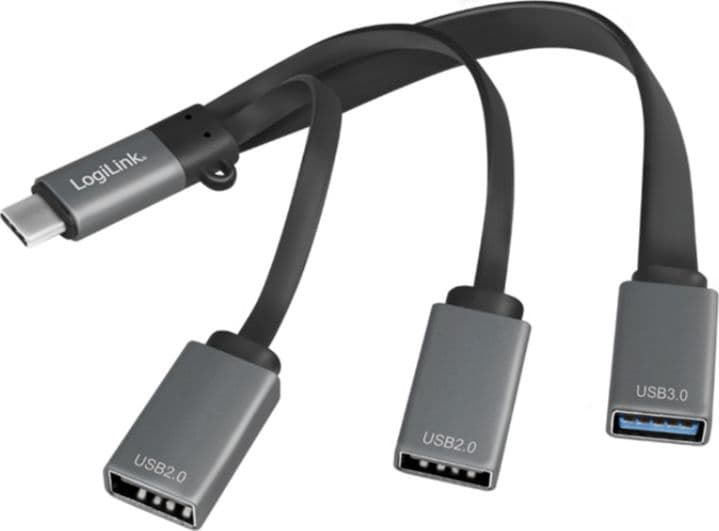 Hub Flessibile USB-C&trade SuperSpeed 3 Porte USB A Femmina Nero - 14