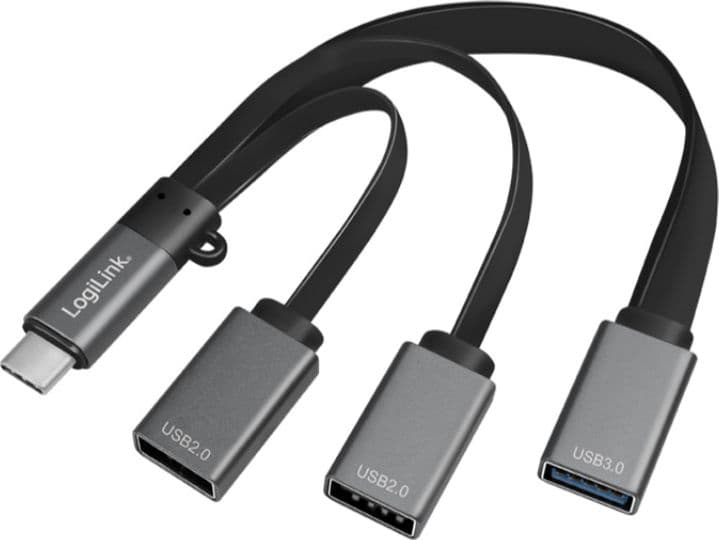Hub Flessibile USB-C&trade SuperSpeed 3 Porte USB A Femmina Nero - 15
