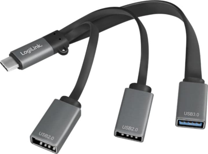 Hub Flessibile USB-C&trade SuperSpeed 3 Porte USB A Femmina Nero - 17