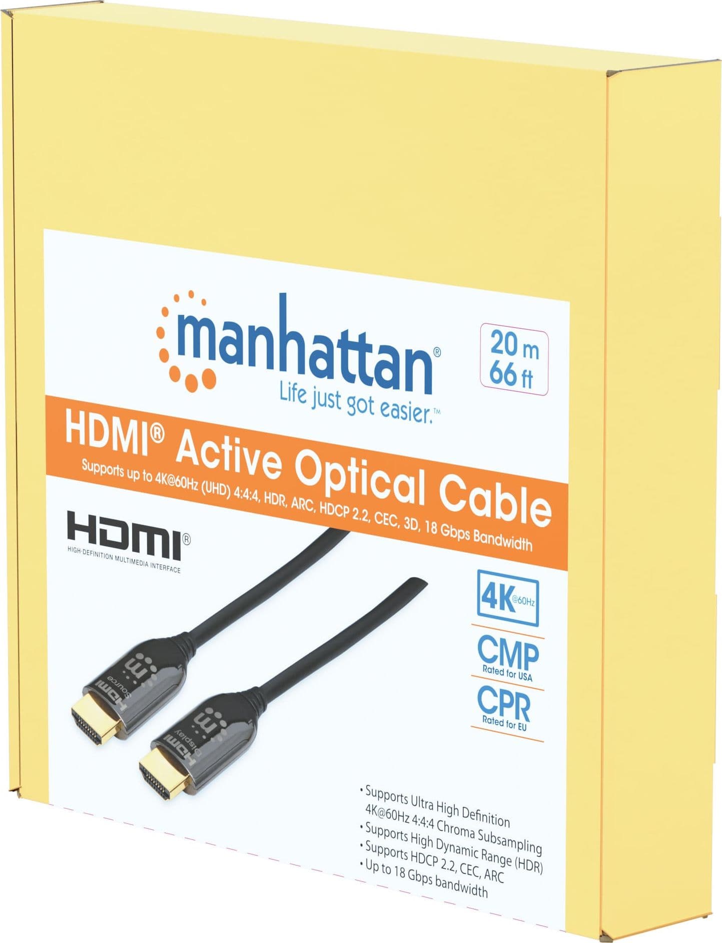 Cavo Plenum-Rated HDMI Attivo in Fibra Ottica 20m - 11