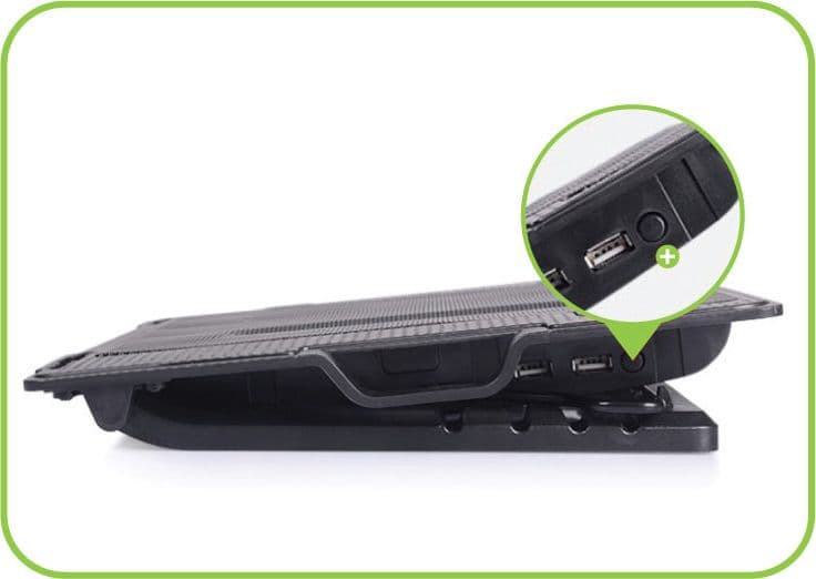 Supporto per notebook fino a 17.3'' con sistema di raffreddamento - 13