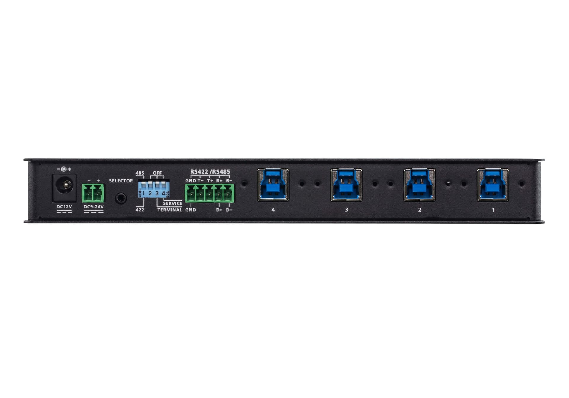 Switch Hub Industriale USB 3.2 Gen 1, 4 x 4, US3344I - 3