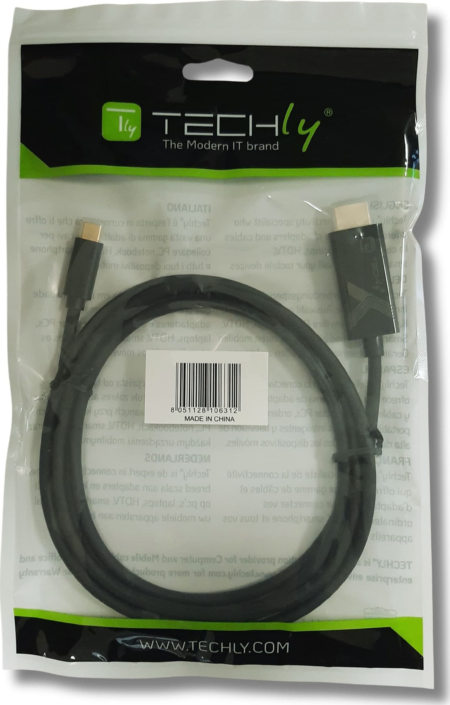 Cavo Adattatore USB-C&trade Maschio a HDMI 2.0 4K Maschio 2m Nero - 14