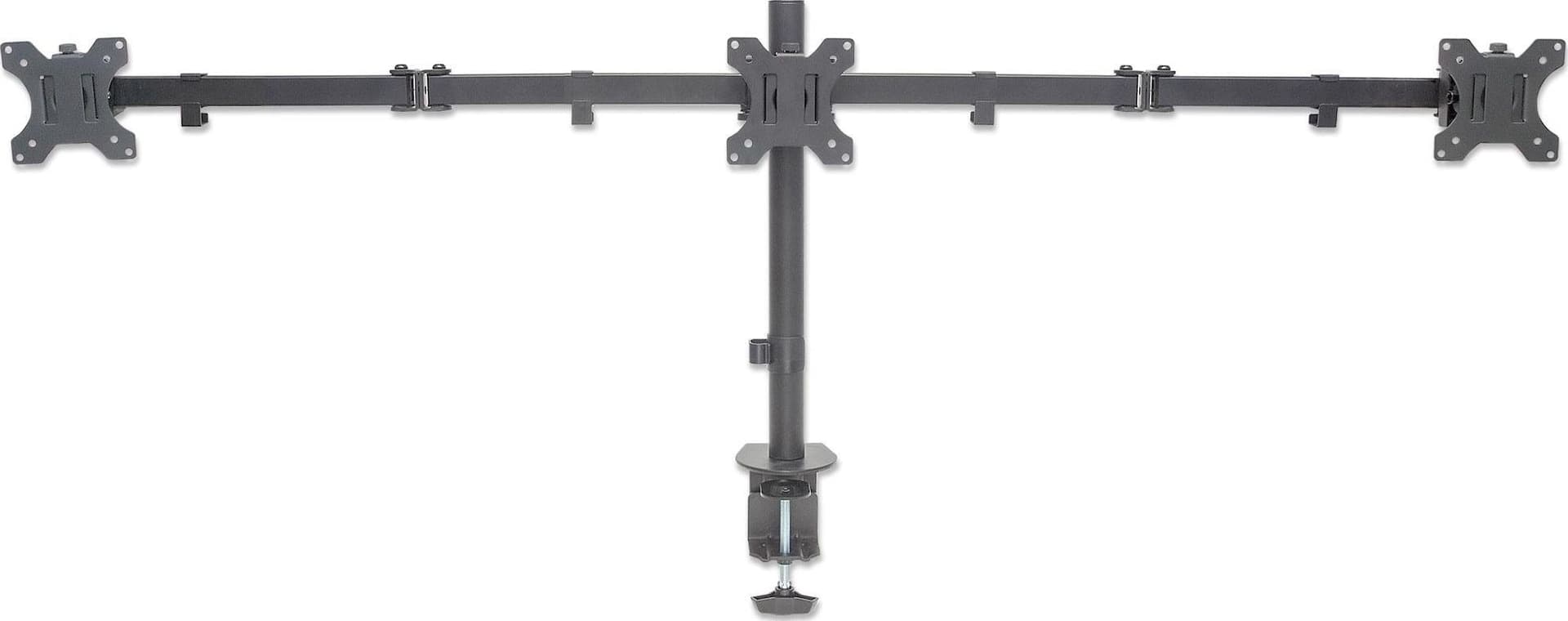 Supporto da Scrivania per 3 Monitor 13-27'' con Morsetto - 15