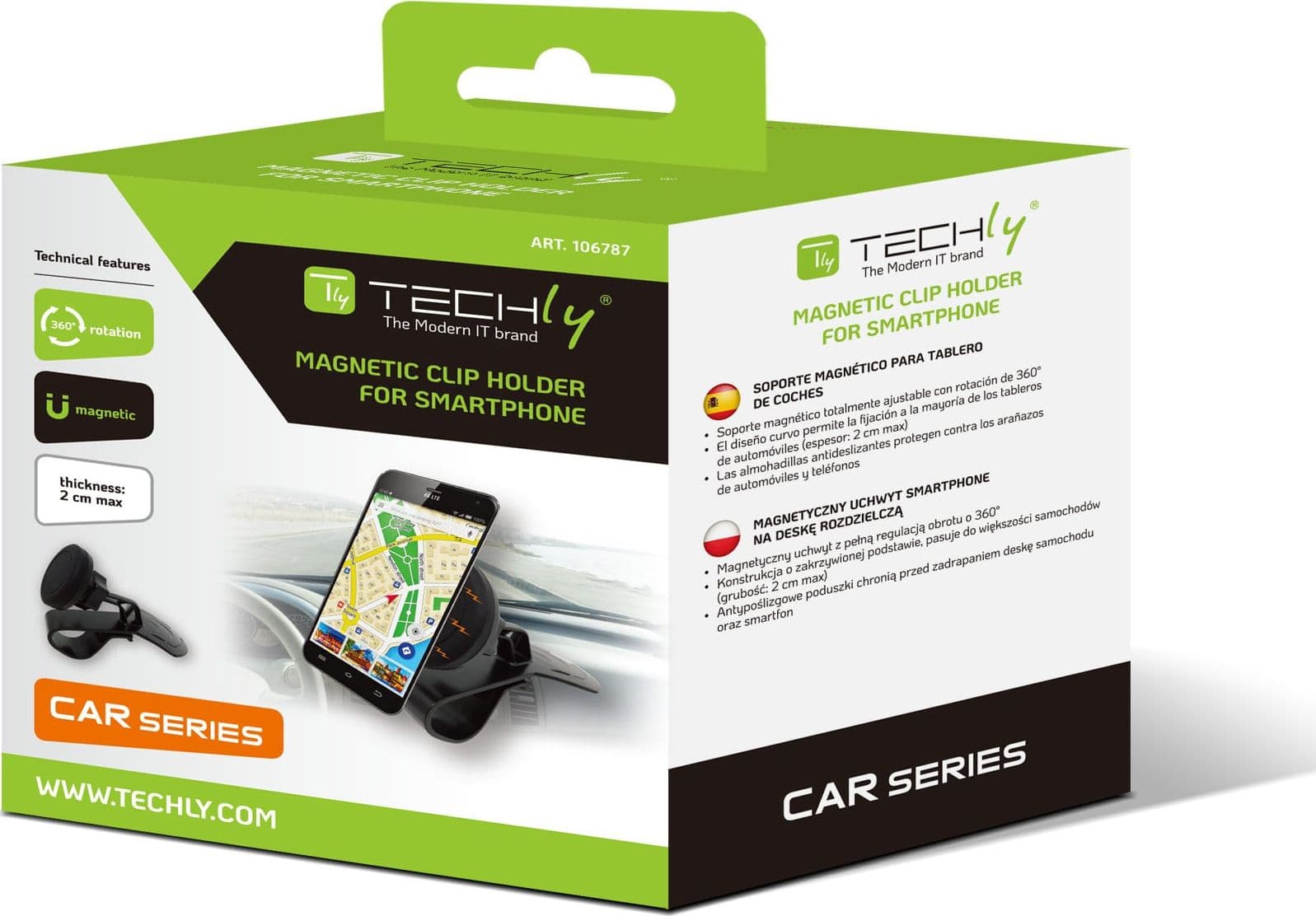 Supporto magnetico a clip, per cruscotto auto, per Smartphone - 13