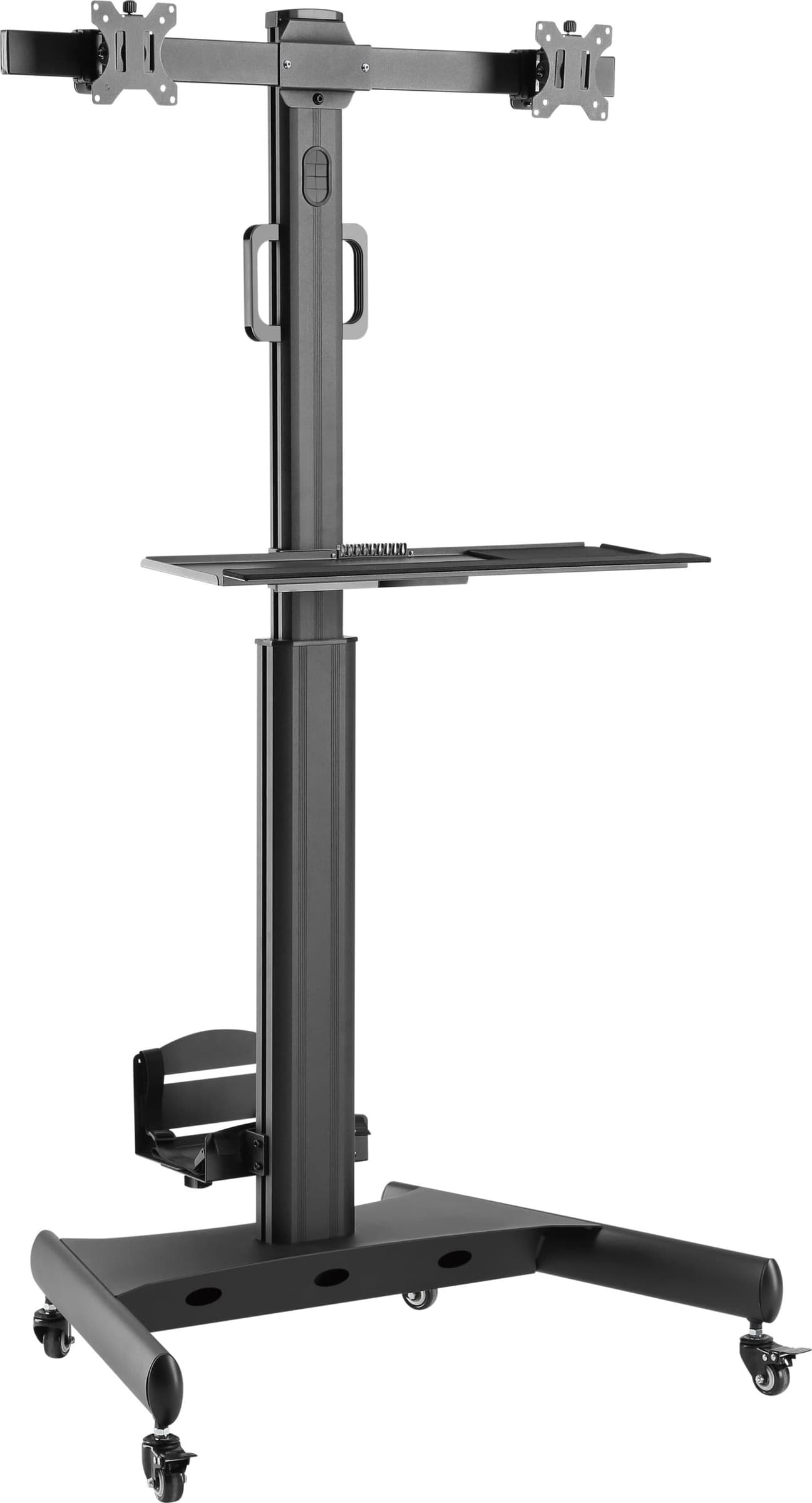 Trolley da Pavimento con Mensola e Porta PC per 2 TV LCD/LED/Plasma 13-32'' - 12