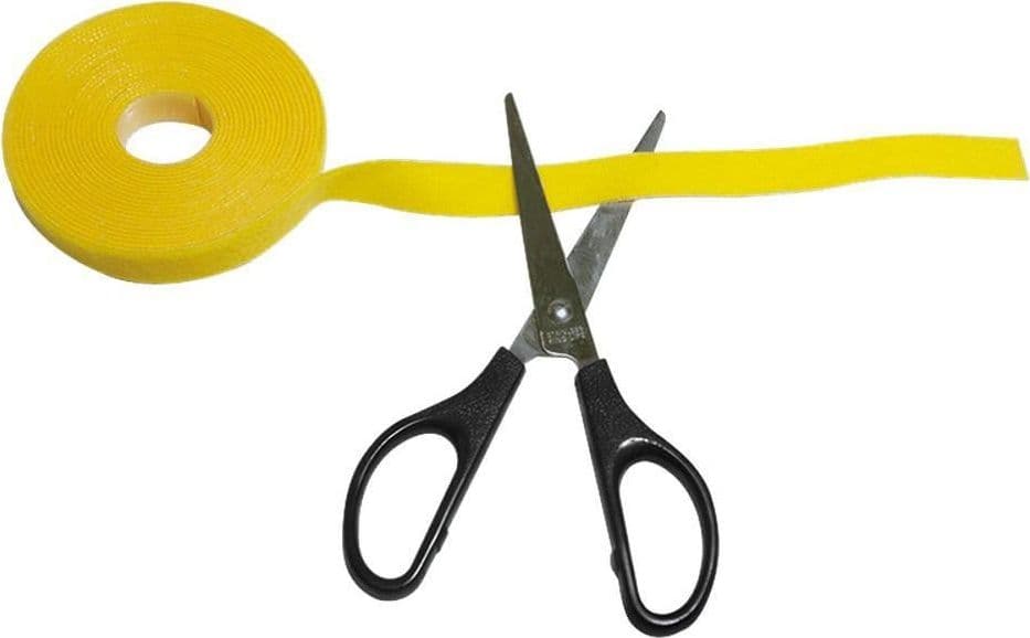 Rotolo di Feltro Adesivo Gestione cavi Lunghezza 10m Larghezza 20mm Nero - 8