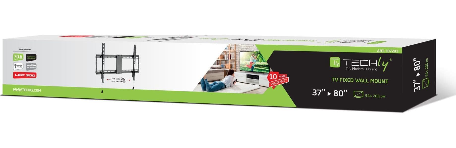 Staffa a Muro Fissa TV LED LCD 37-80'' - 13