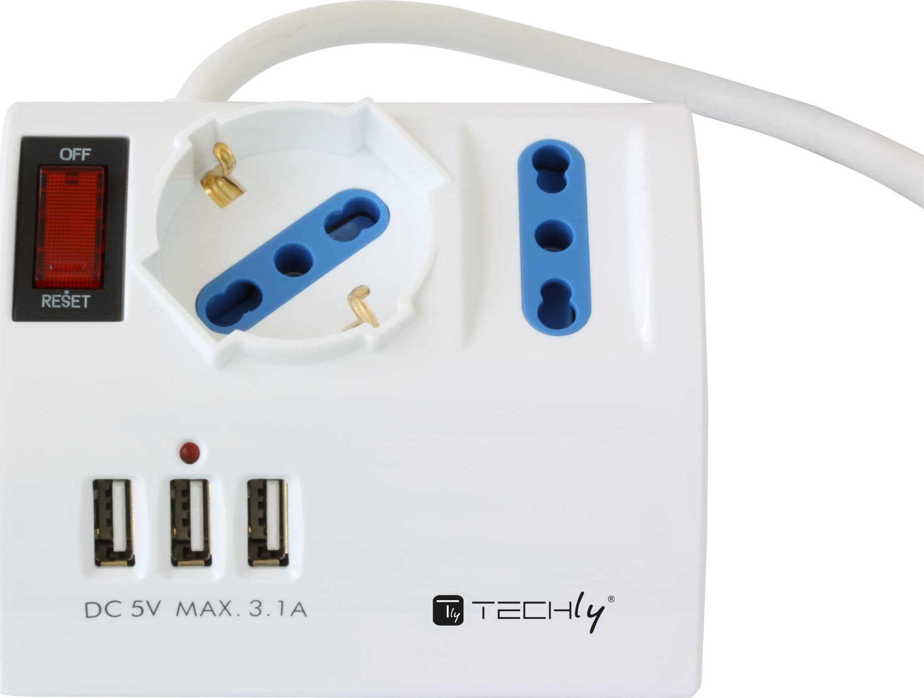 Multipresa da Tavolo 3 Posti con Porte USB - 9