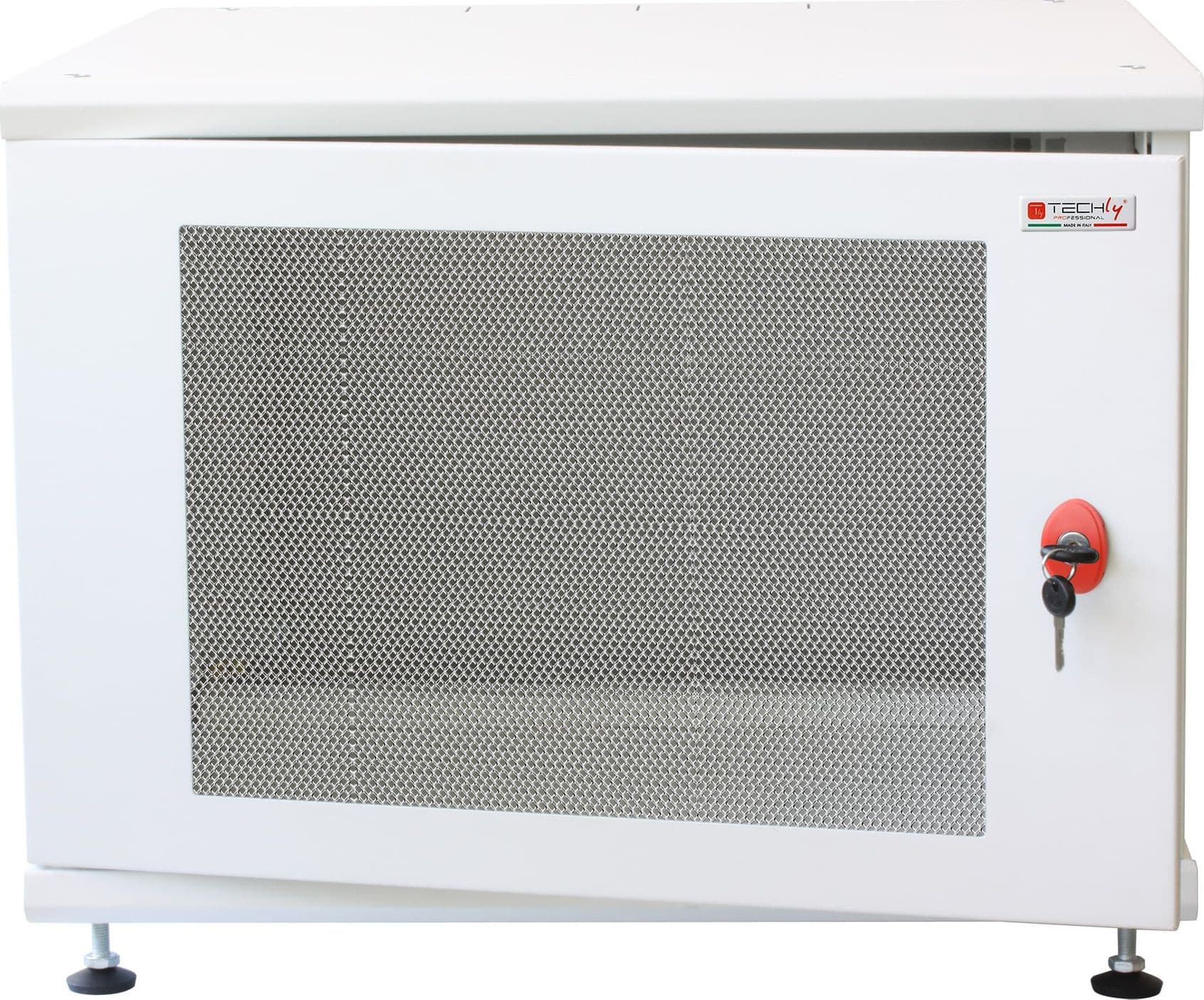 Armadio Rack 19'' ideale per Accumulatori Fotovoltaico 8U P600mm Bianco - 11