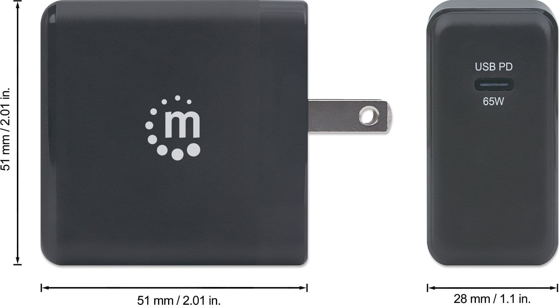 Caricatore da Muro da Viaggio Power Delivery GaN Tech 65W - 17