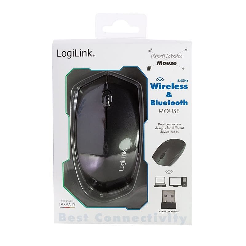 Mouse Bluetooth v4.2 Wireless 2.4GHz Dual-Mode 1200 dpi Nero - 18