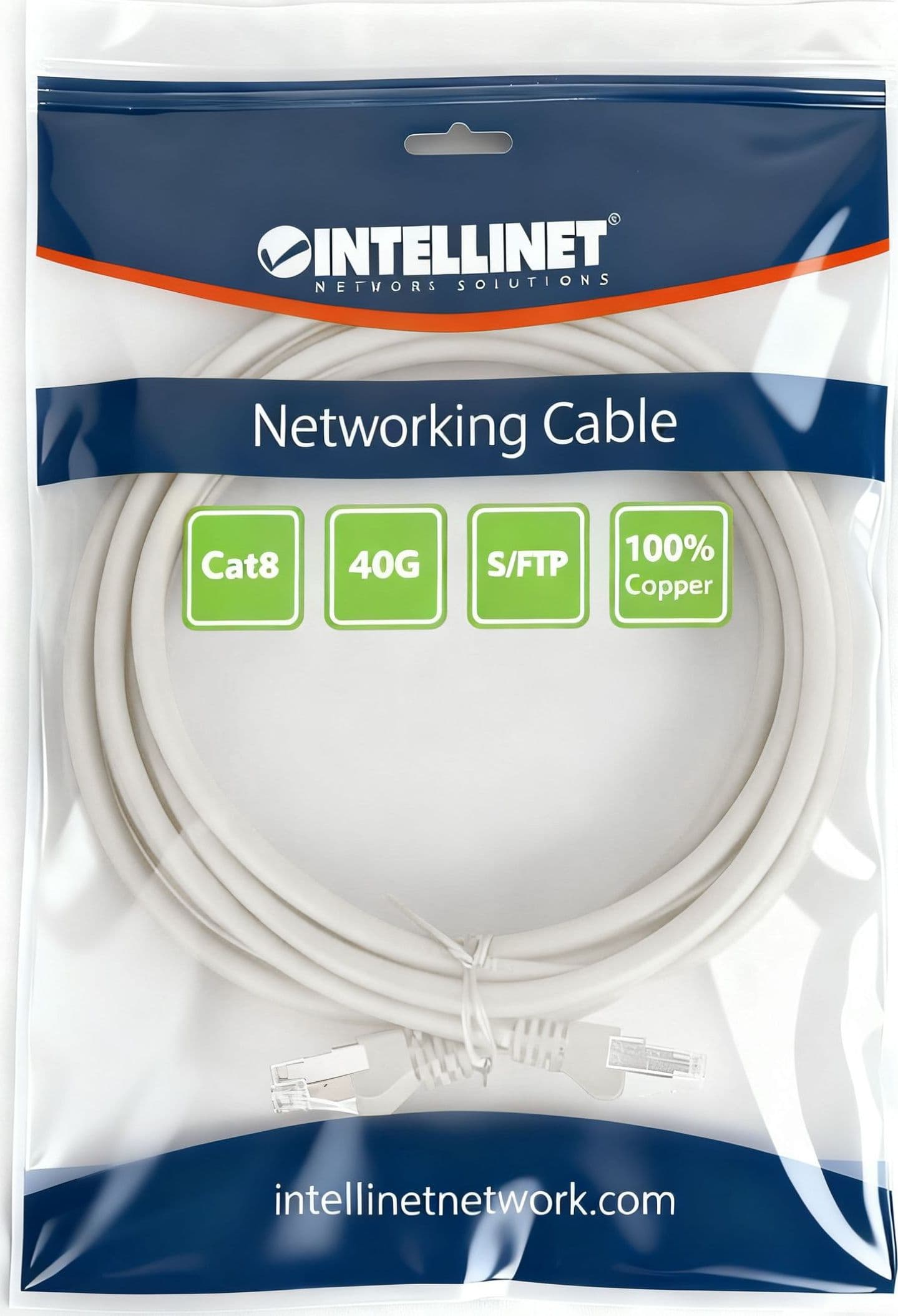 Cavo di rete Patch in rame Cat.8.1 SFTP LSZH 5m Grigio - 13