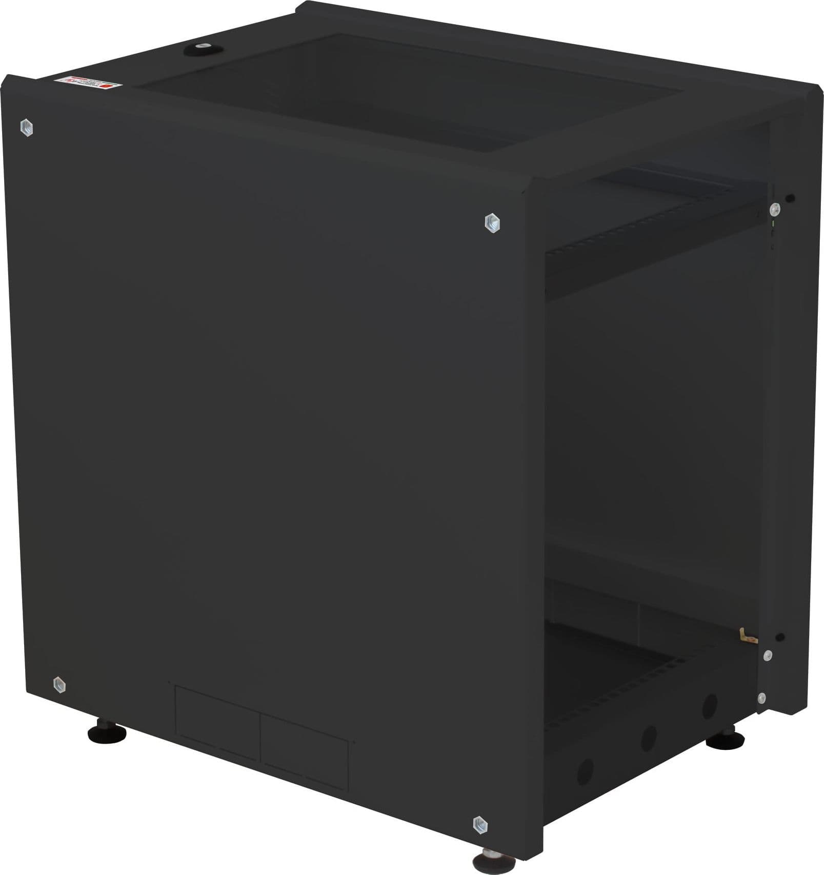 Armadio Rack 19'' ideale per Accumulatori Fotovoltaico 8U P600mm Nero - 15