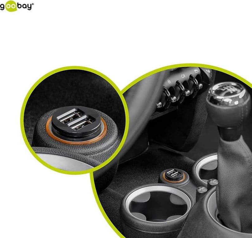 Caricatore Compatto da Auto/Camion 2 porte USB max.12W/2.4A Nero - 15