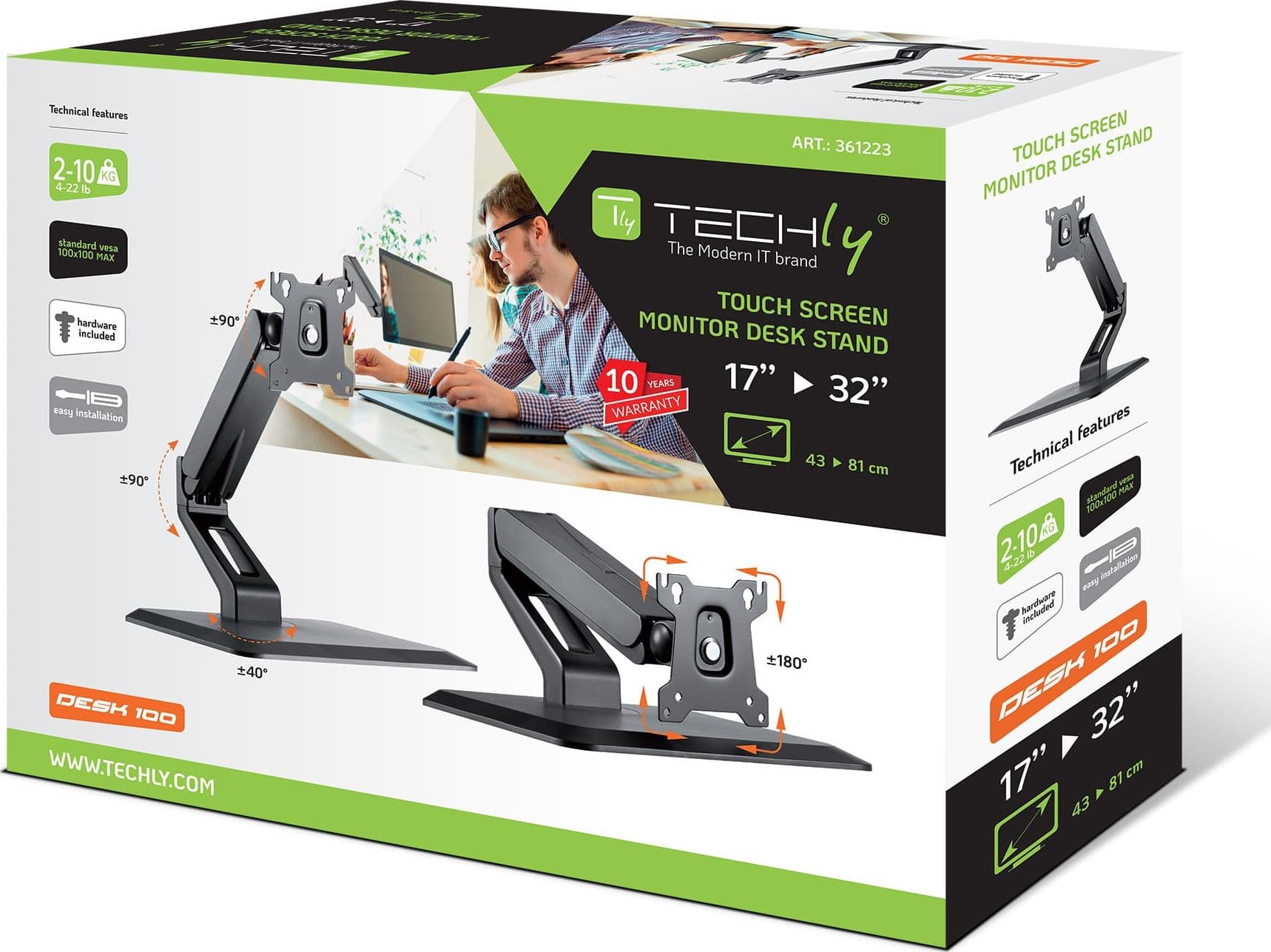 Supporto per Monitor Touch Screen da 17''-32'' - 10