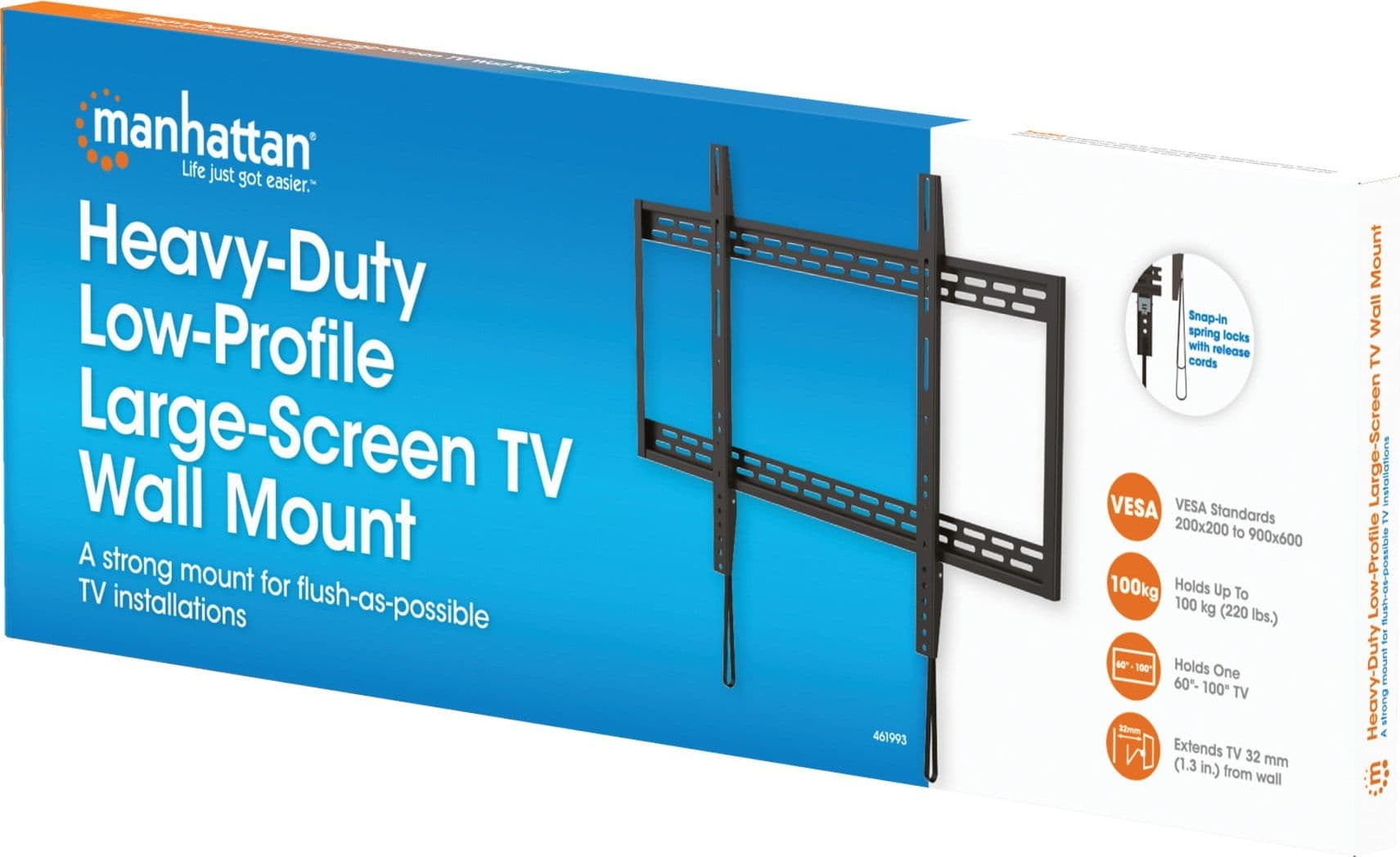 Staffa a Muro Slim Fissa TV LED LCD 60-100'' - 25