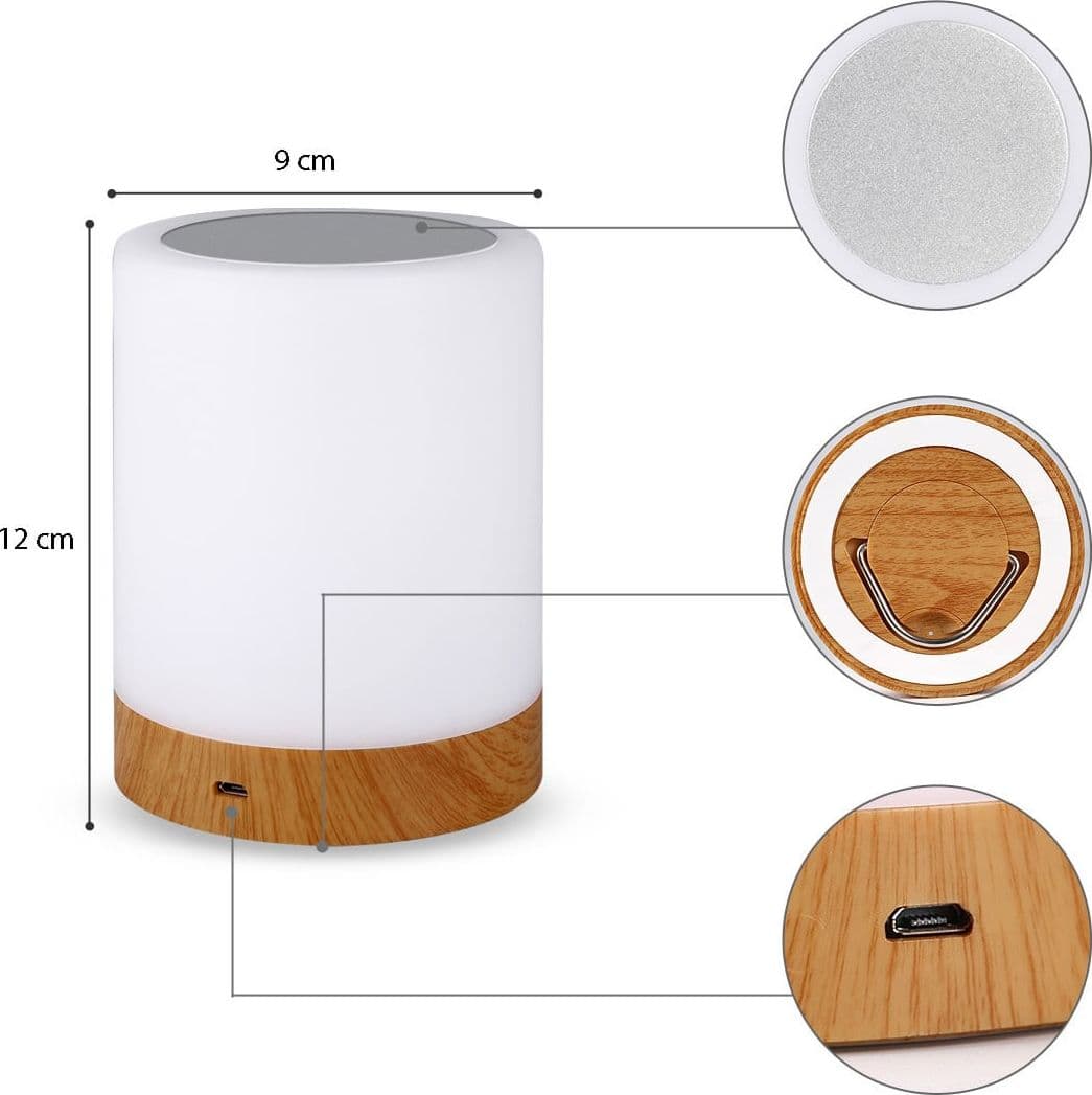Lampada USB Smart Touch 5 Colori Selezionabili Regolazione Intensit&agrave - 16