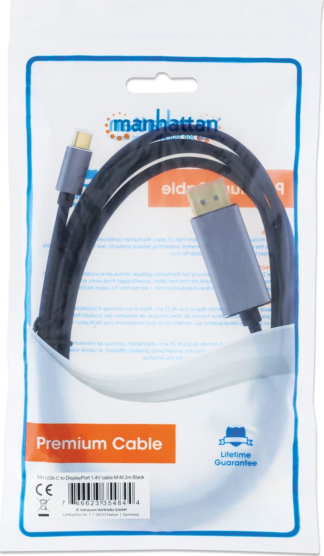 Cavo adattatore 8K@60Hz da USB-C&trade a DisplayPort 1.4 2m - 7
