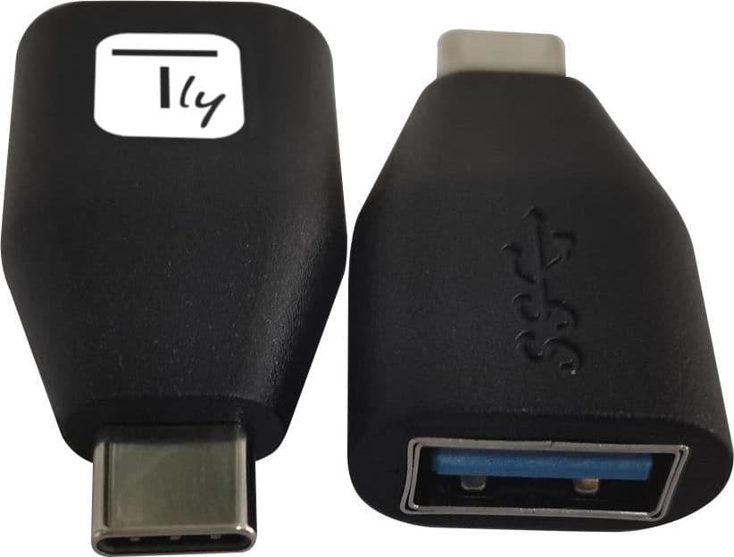 Adattatore Convertitore USB-C&trade Maschio a USB-A Femmina OTG Nero - 8