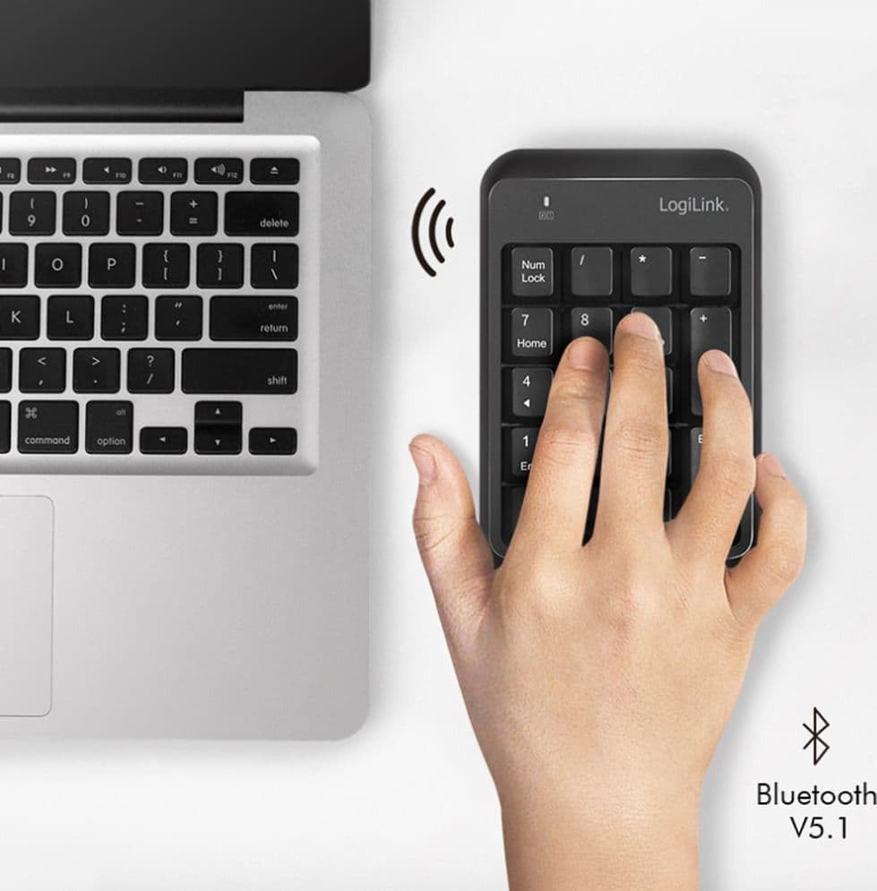 Tastierino Numerico Bluetooth V5.1 Nero - 4