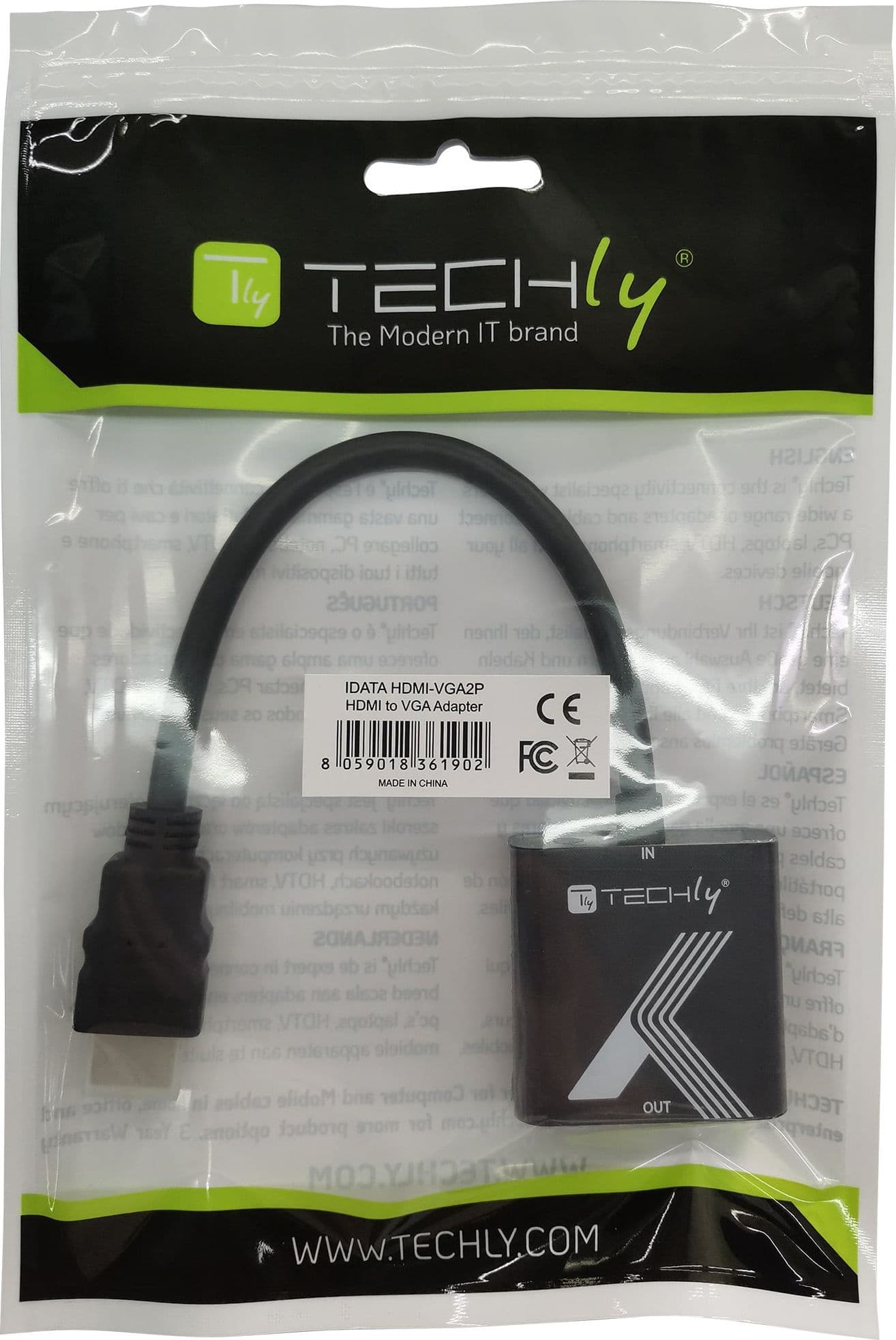Cavo Convertitore Adattatore da HDMI&trade a VGA 1920x1200 a 60Hz - 11