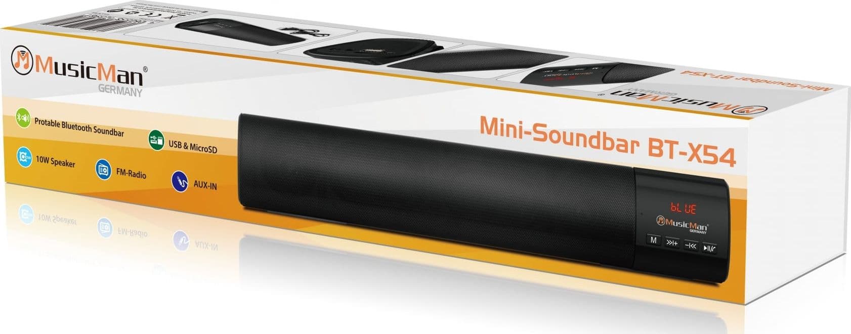 Mini Soundbar Bluetooth V5.1, BT-X54 - 13