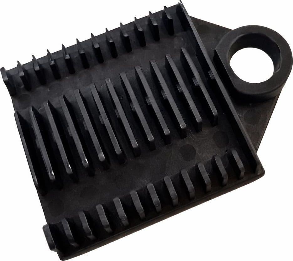 Supporto a Pettine per 12 Giunti in Fibra Ottica Nero - 12