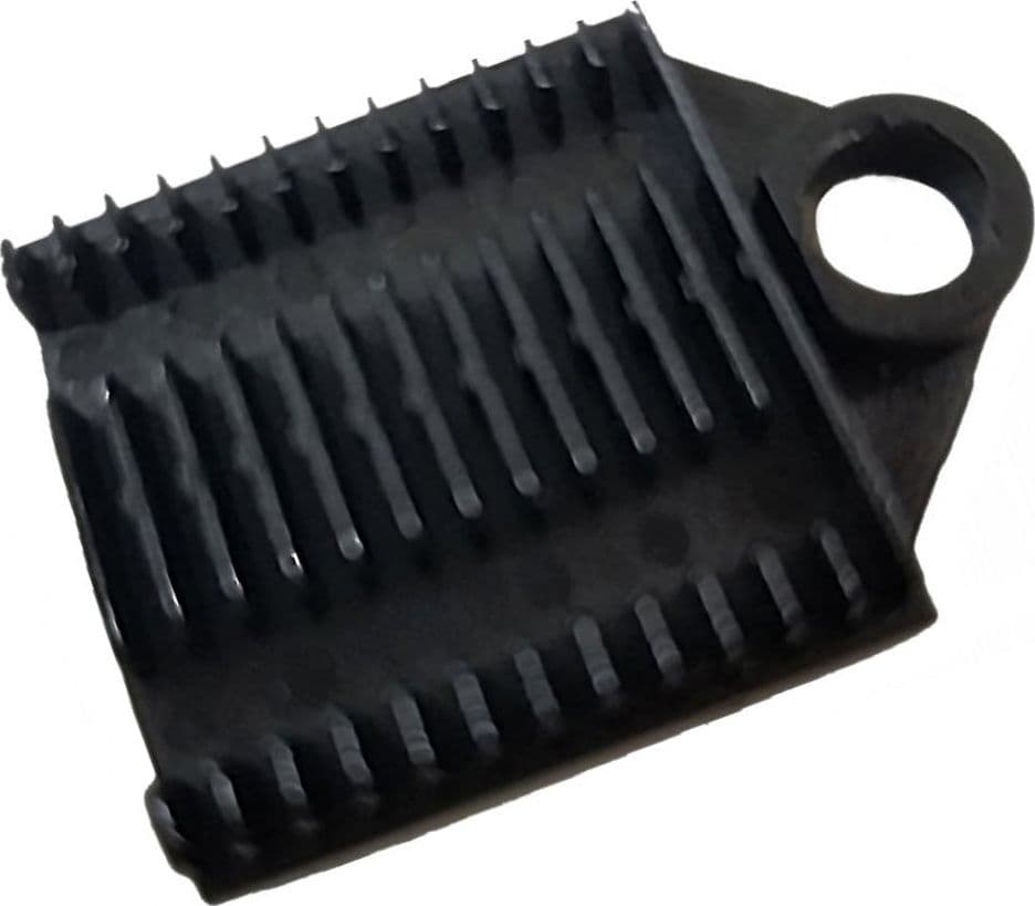 Supporto a Pettine per 12 Giunti in Fibra Ottica Nero - 7