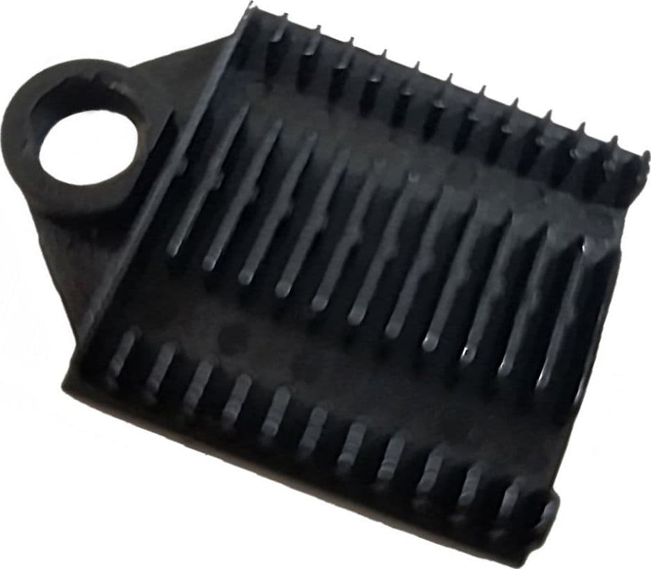 Supporto a Pettine per 12 Giunti in Fibra Ottica Nero - 8