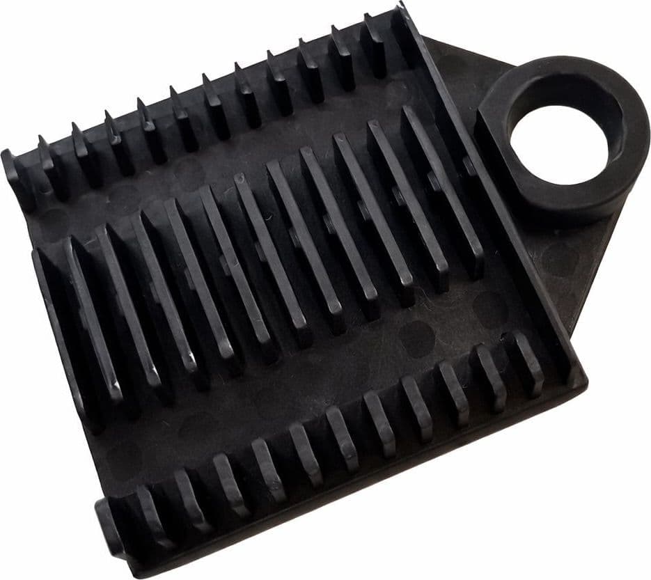 Supporto a Pettine per 12 Giunti in Fibra Ottica Nero - 9
