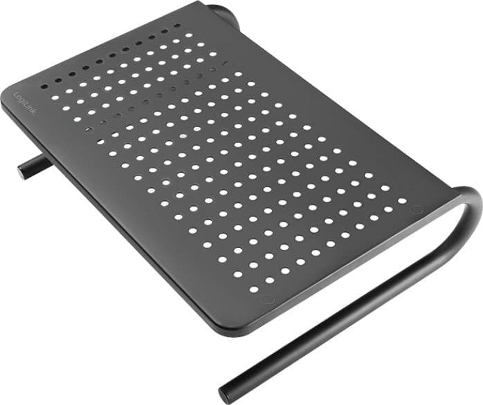 Stand Supporto da Scrivania per Monitor Notebook in Metallo 370mm Nero - 18