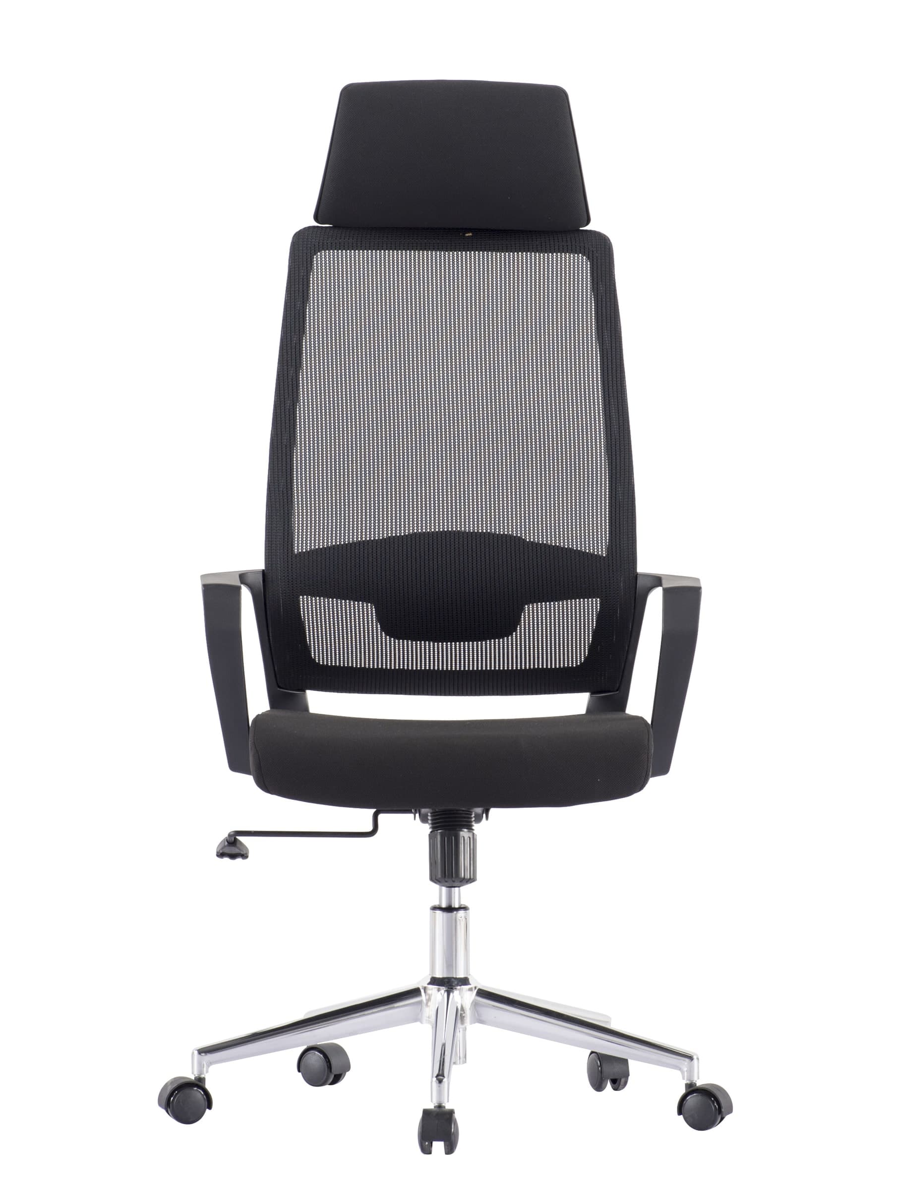 Sedia per Ufficio con Schienale Alto e Base Cromata Nero - 9