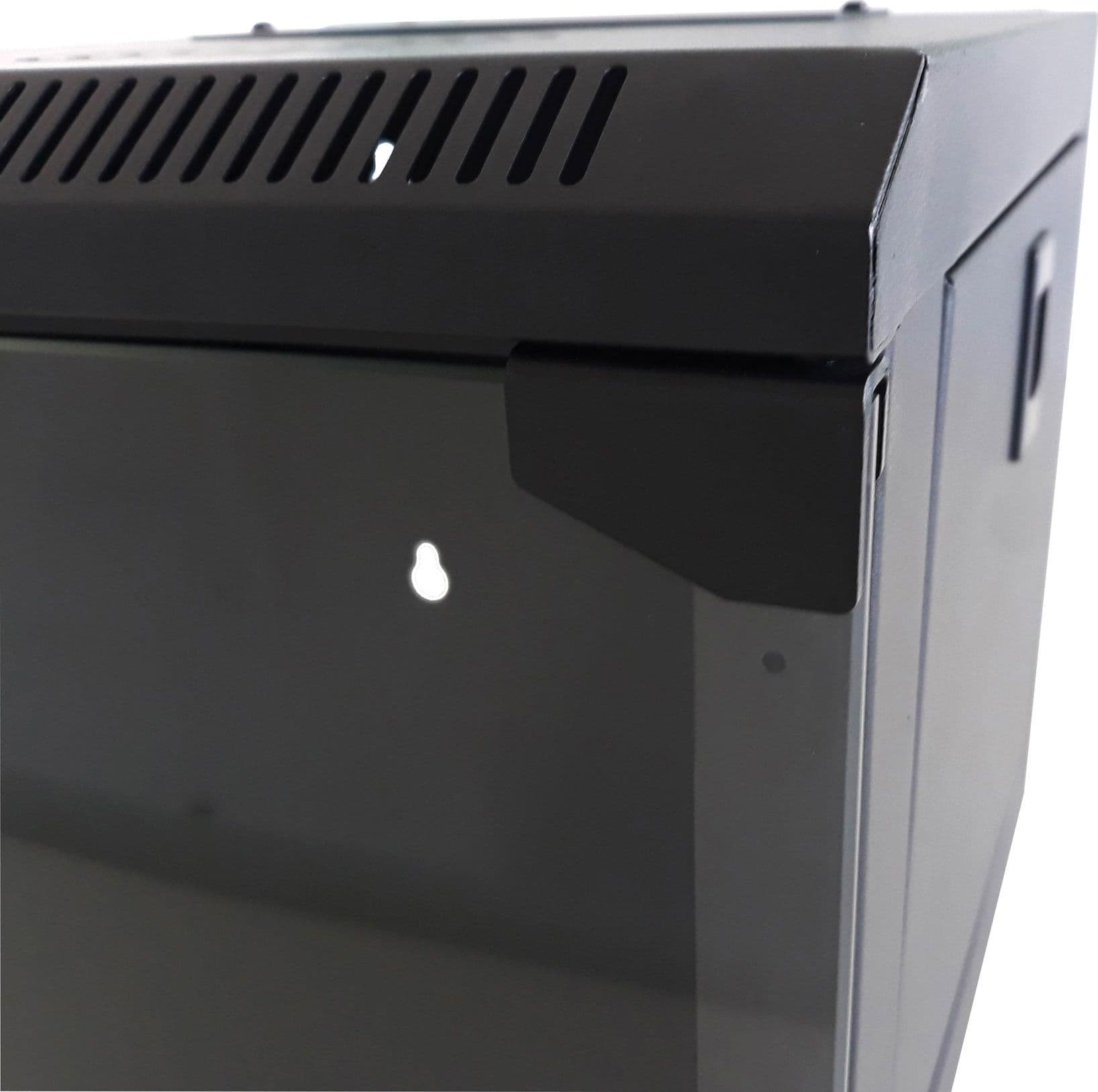 Armadio Rack 10'' a Muro 9 Unit&agrave Pannelli Asportabili Nero - 13