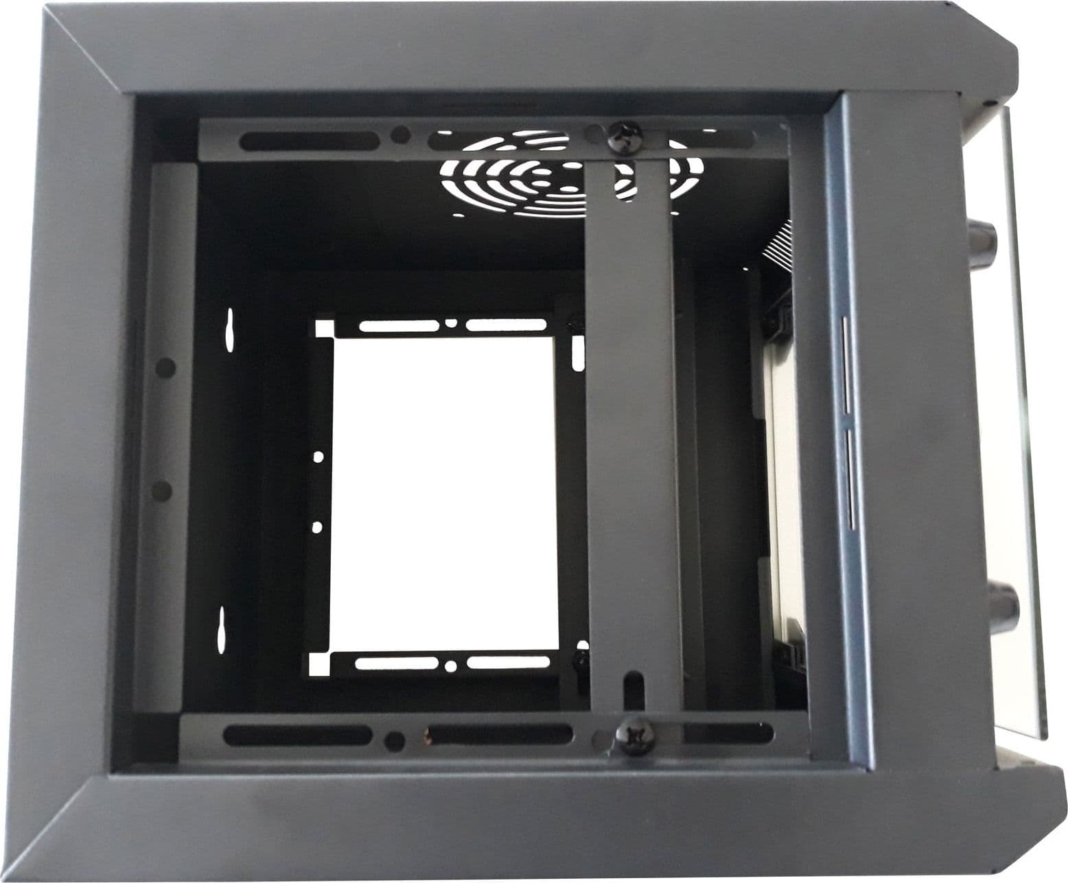 Armadio Rack 10'' a Muro 9 Unit&agrave Pannelli Asportabili Nero - 15