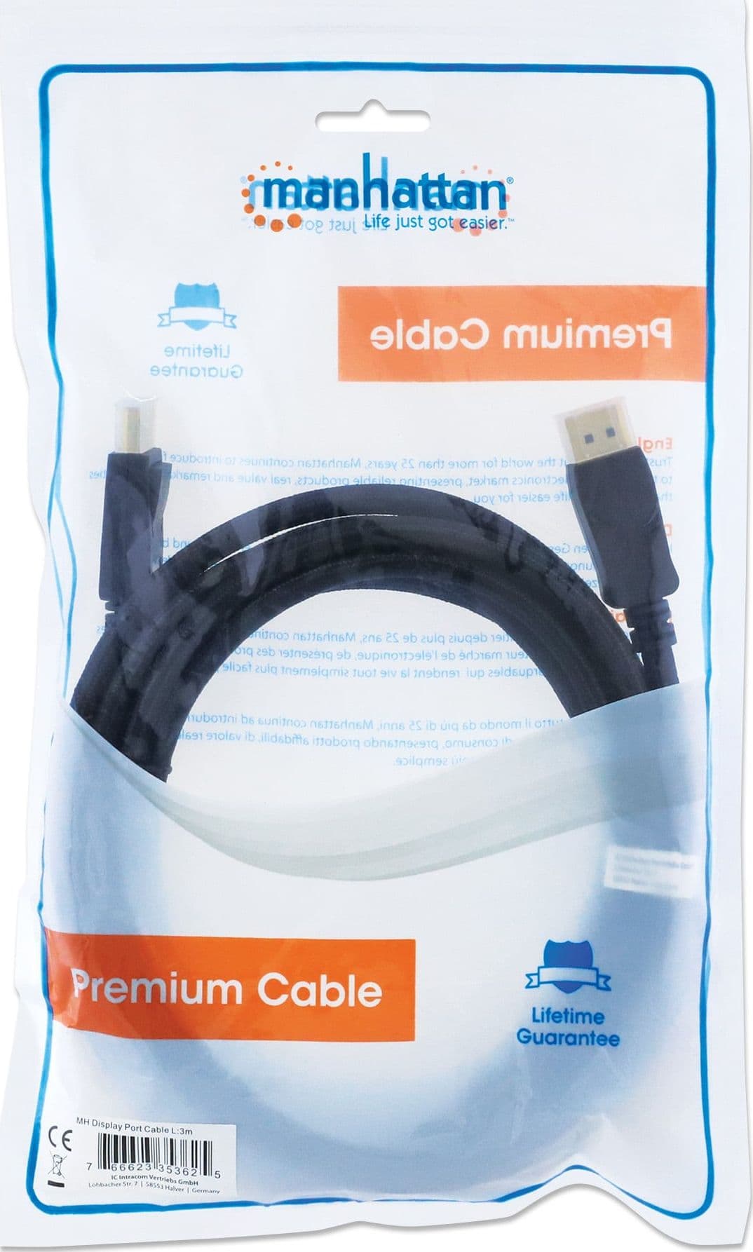 Cavo Audio/Video DisplayPort 1.4 8K a 60 Hz M/M 3 metri Nero - 14
