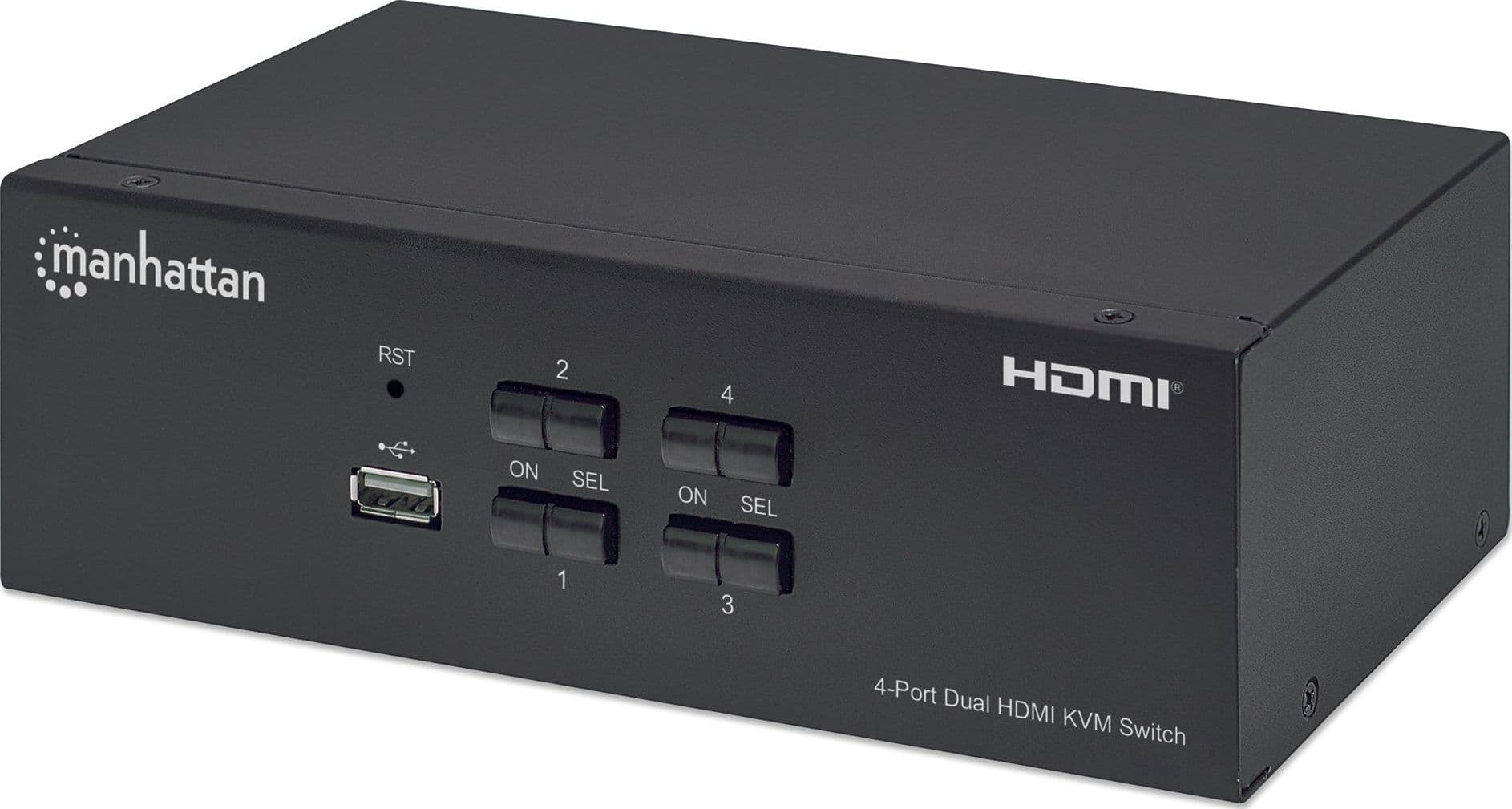 Switch KVM HDMI 4 porte Doppio monitor - 2