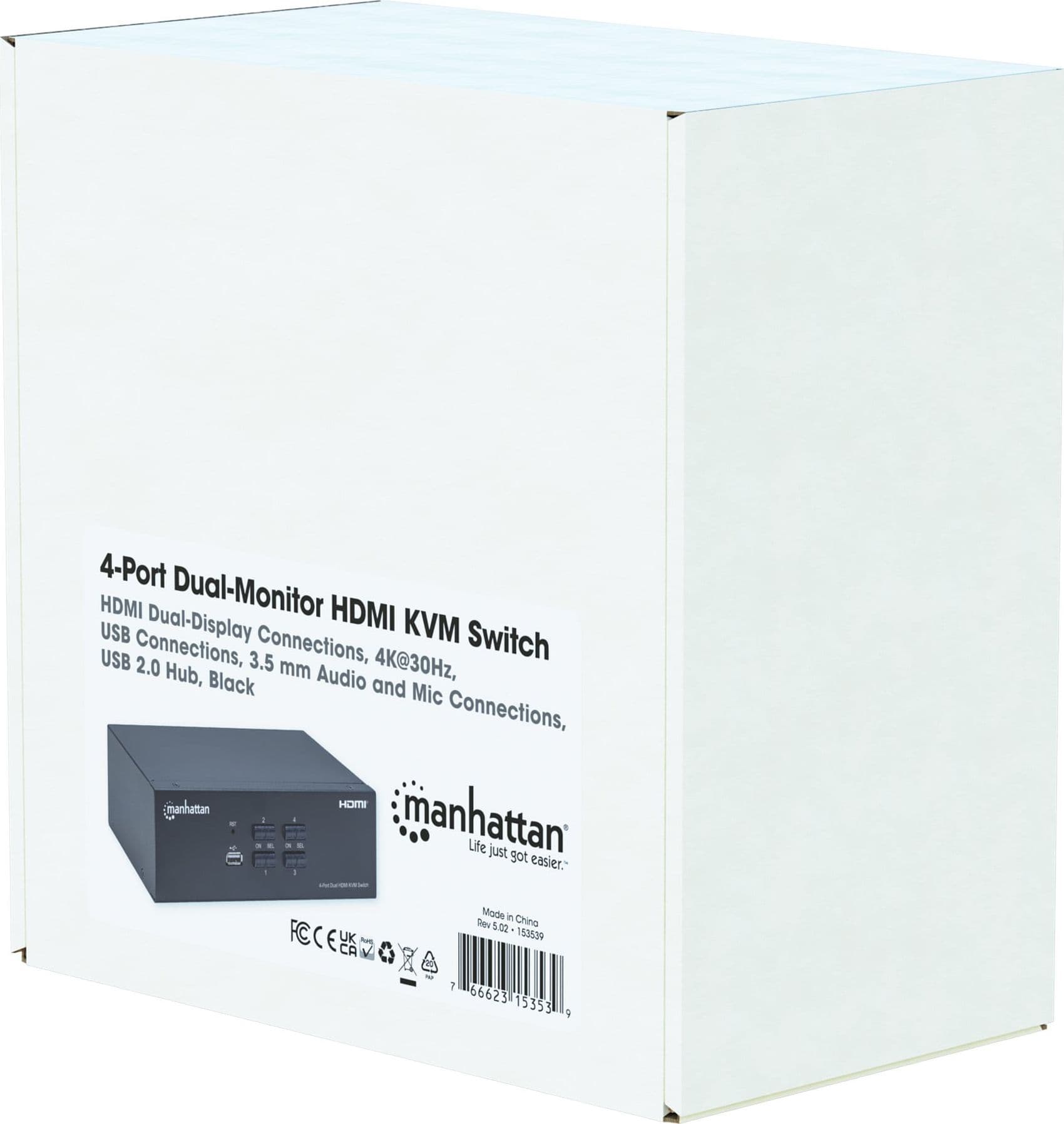 Switch KVM HDMI 4 porte Doppio monitor - 11