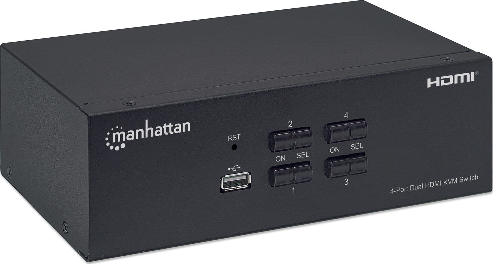 Switch KVM HDMI 4 porte Doppio monitor - 15
