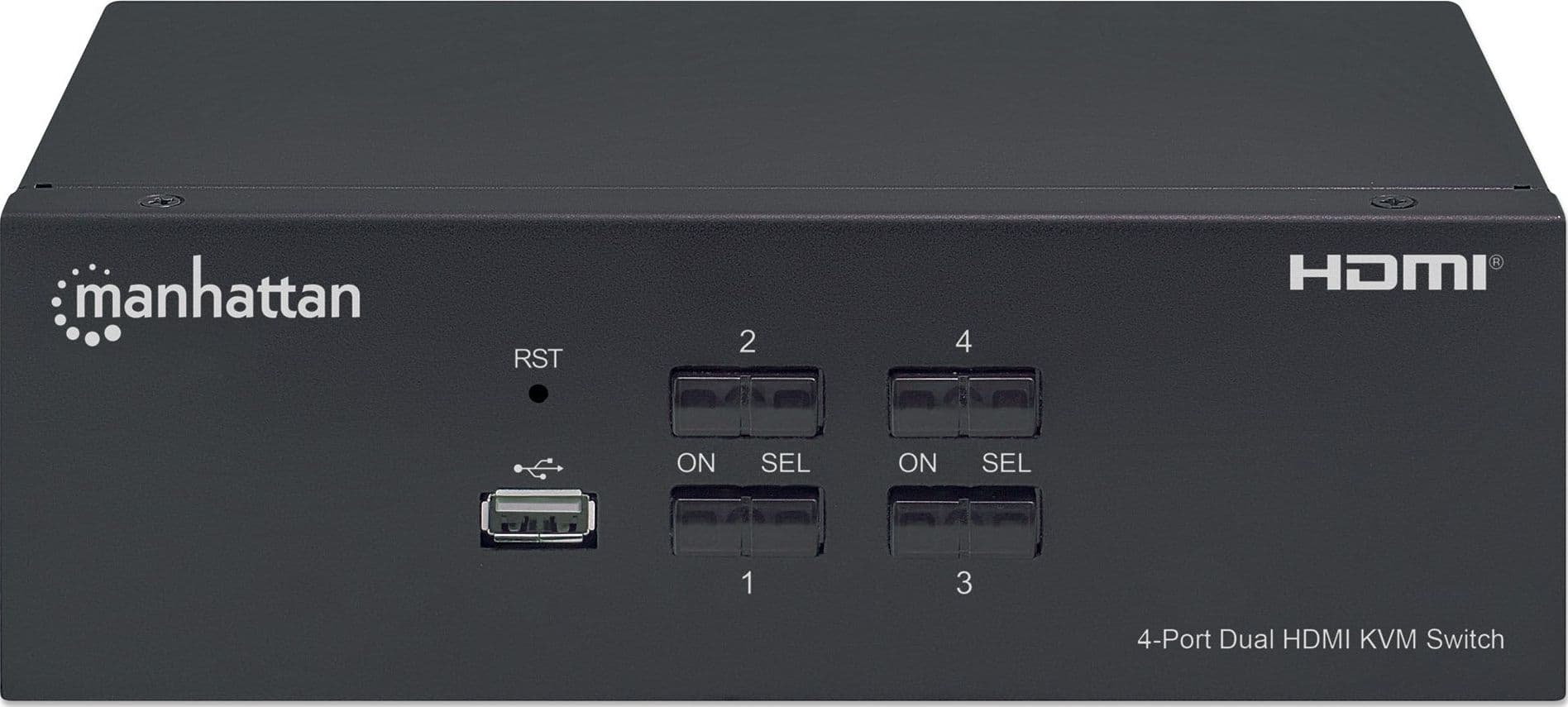 Switch KVM HDMI 4 porte Doppio monitor - 4
