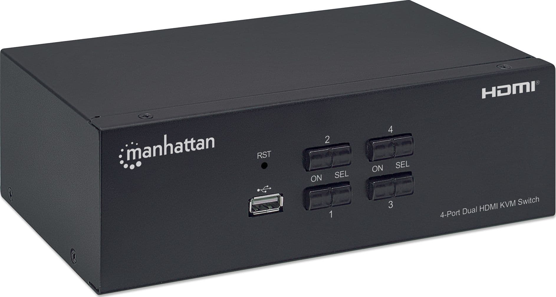 Switch KVM HDMI 4 porte Doppio monitor - 6