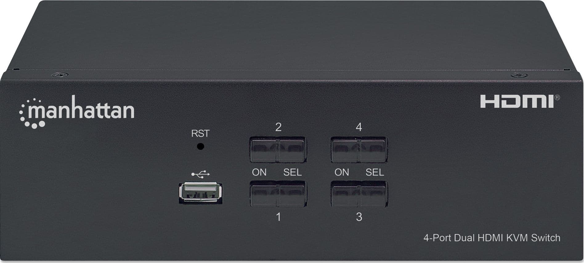 Switch KVM HDMI 4 porte Doppio monitor - 7