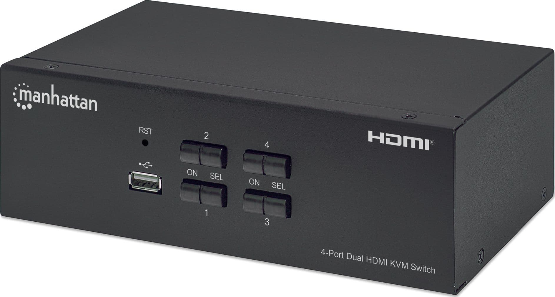 Switch KVM HDMI 4 porte Doppio monitor - 8