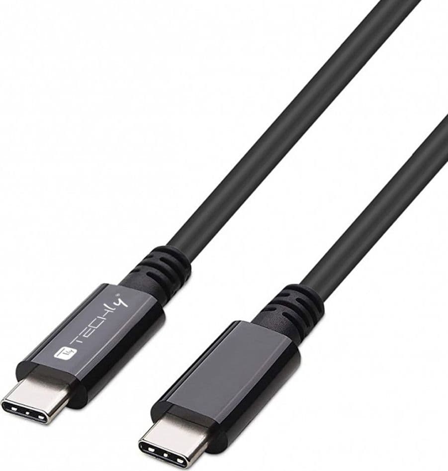 Cavo USB 4 Gen 3 Type-C&trade Thunderbolt M/M E-Mark 8K 40Gbps 100W PD 0,8m Nero - 5