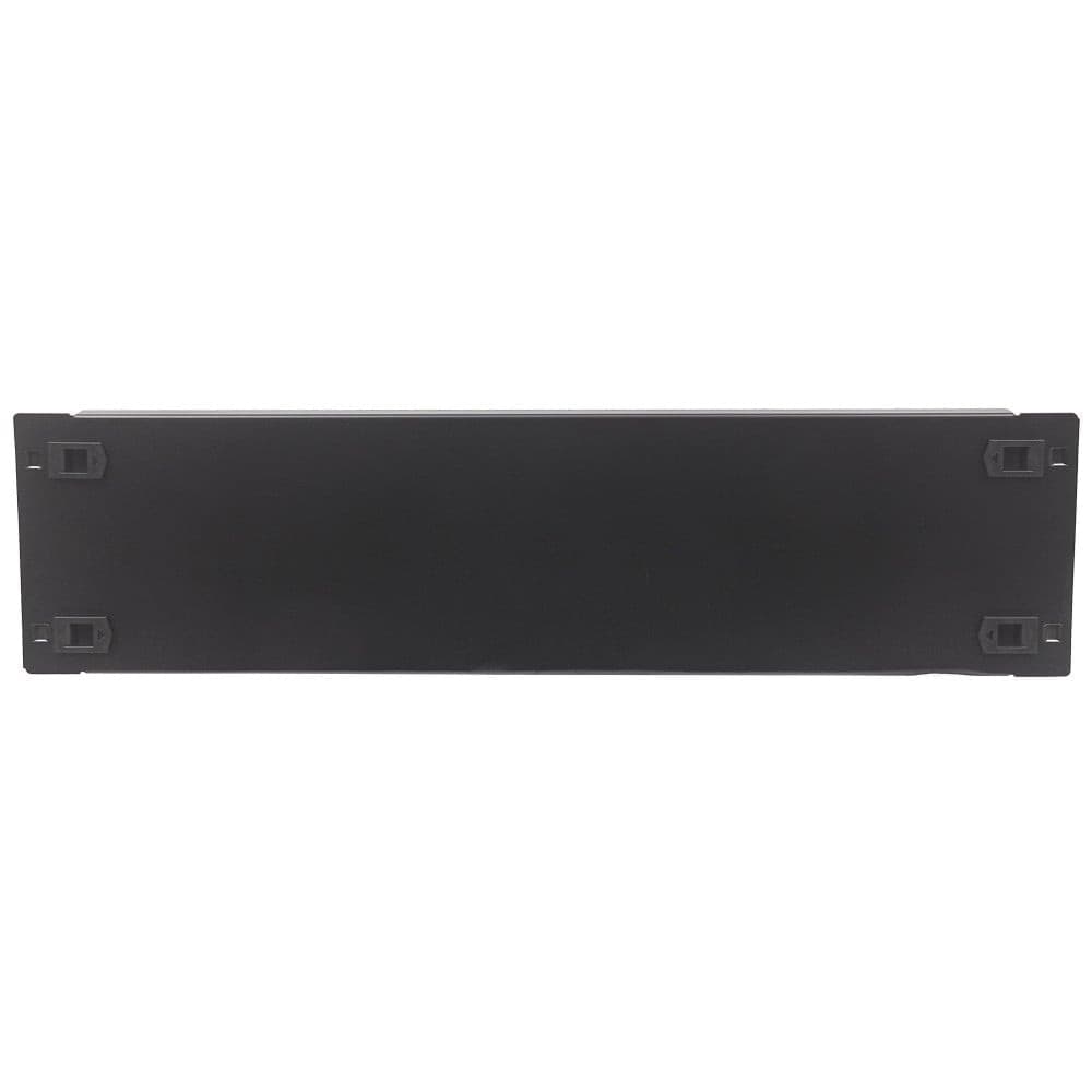 Pannello Cieco Toolless a Clip per Armadi Rack 19'' 3U Nero - 9