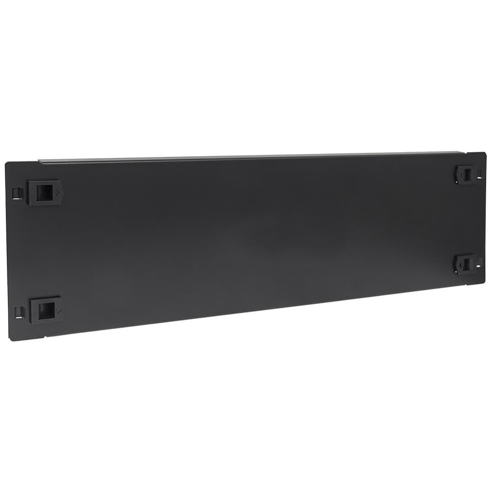 Pannello Cieco Toolless a Clip per Armadi Rack 19'' 3U Nero - 5